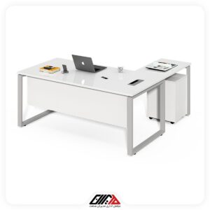 میز مدیریت پایه فلزی مثلثی